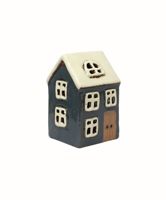 ALSACE TEALIGHT HOUSE - NAVY