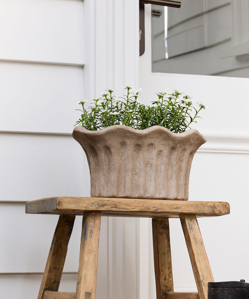 PRE ORDER: TERRA FLUTED OVAL PLANTER - LARGE