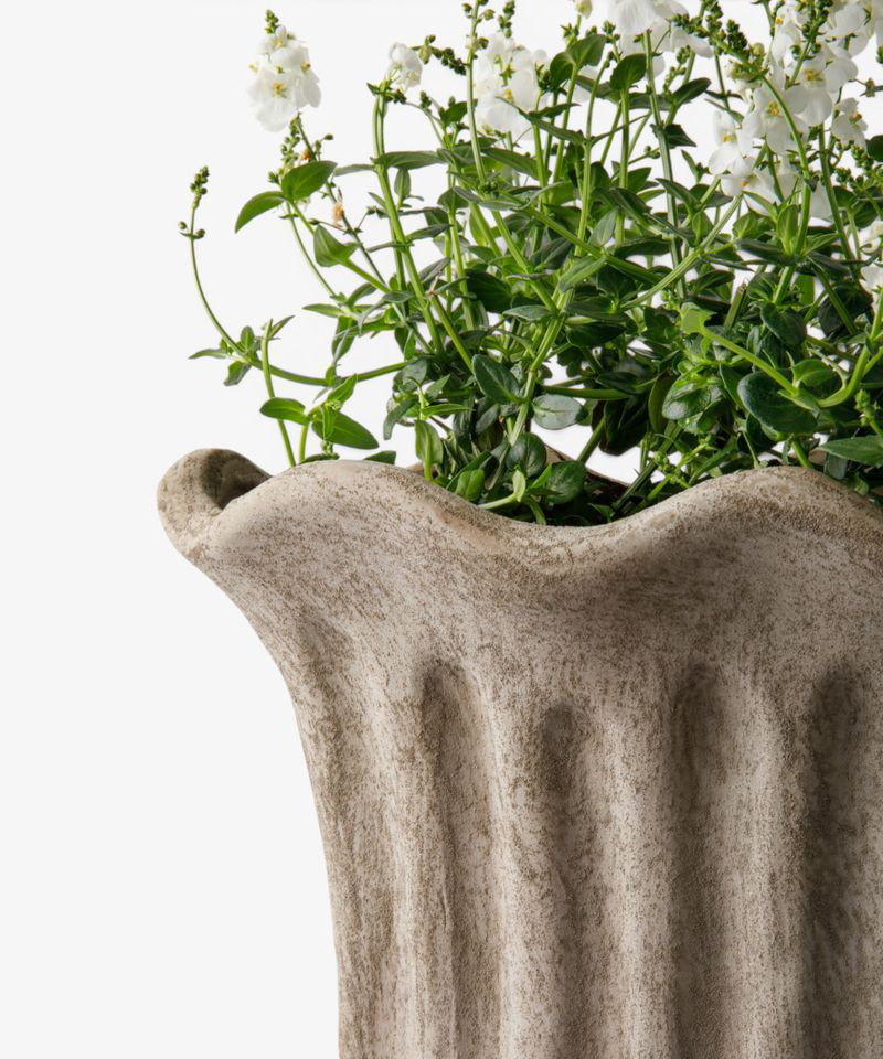 PRE ORDER: TERRA FLUTED OVAL PLANTER - LARGE
