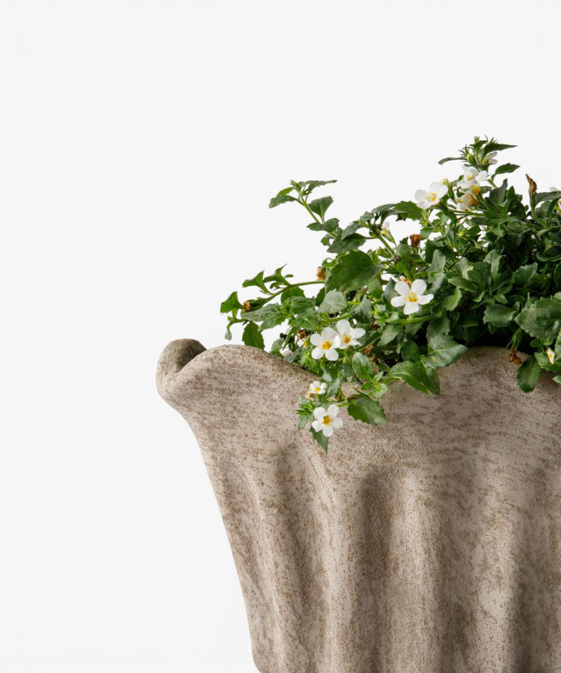 PRE ORDER: TERRA FLUTED OVAL PLANTER - SMALL