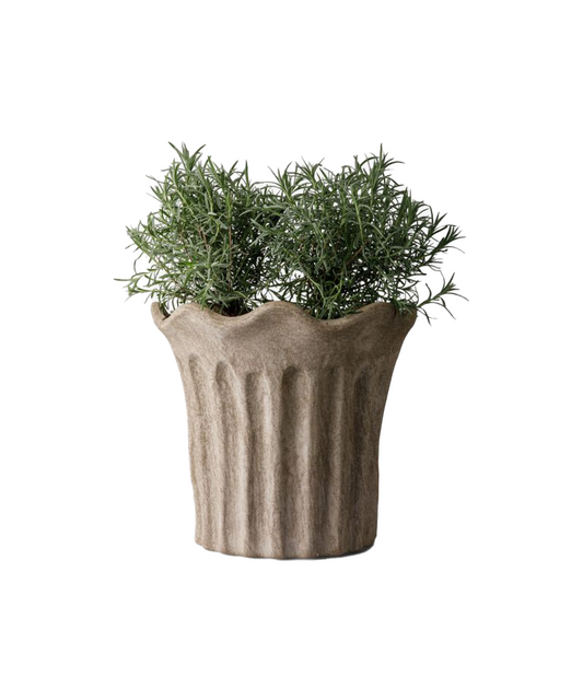 PRE ORDER: TERRA FLUTED PLANTER - LARGE