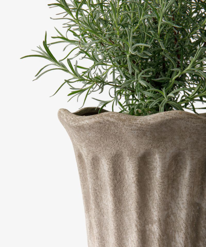 PRE ORDER: TERRA FLUTED PLANTER - MEDIUM