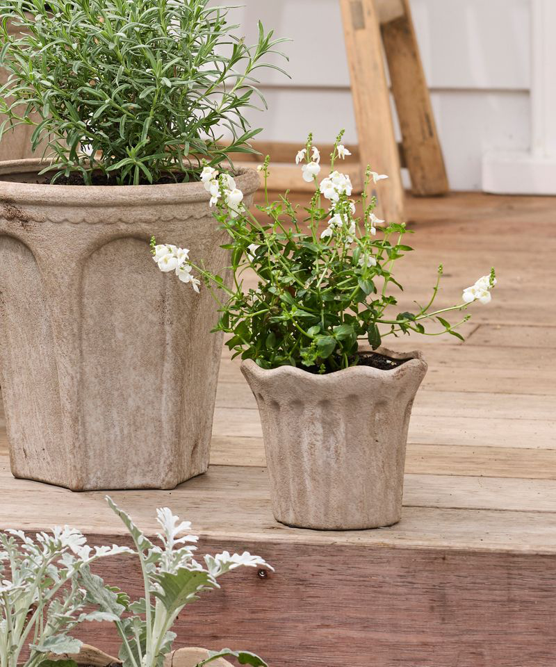 PRE ORDER: TERRA FLUTED PLANTER - SMALL