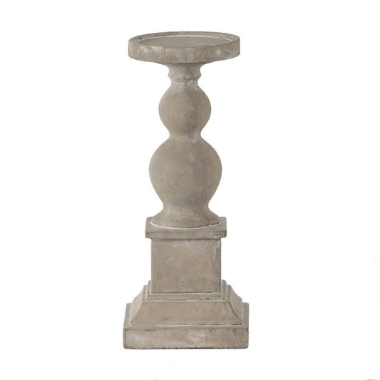 GREY CEMENT CANDLE HOLDER - SMALL