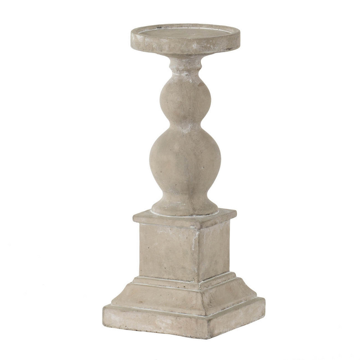 GREY CEMENT CANDLE HOLDER - SMALL