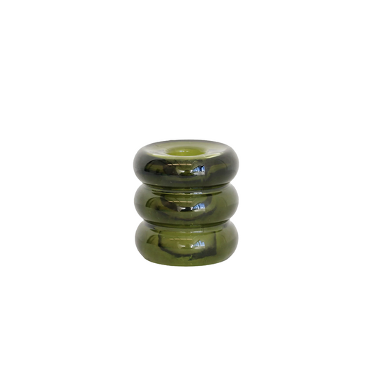 VERDE GLASS CANDLE HOLDER