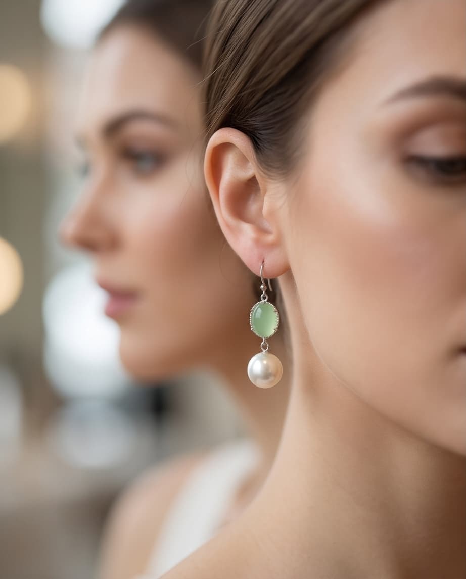 VERDE PEARL EARRINGS