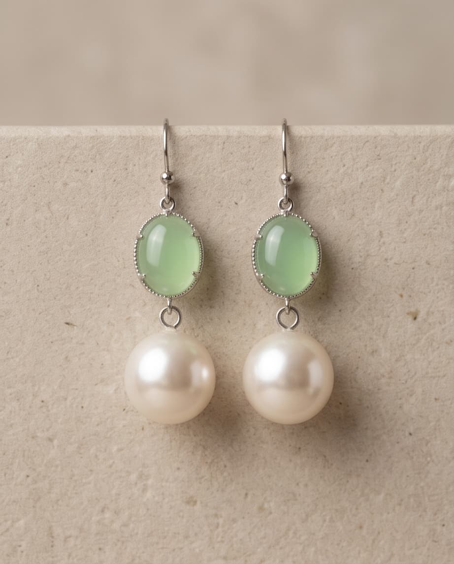 VERDE PEARL EARRINGS