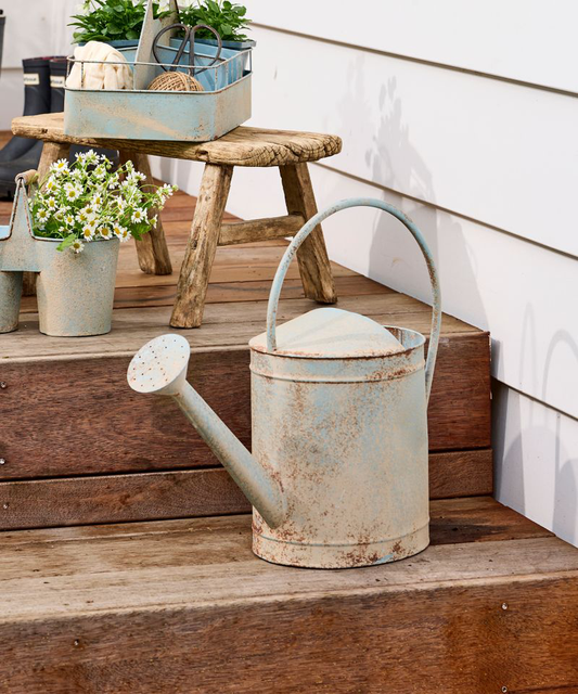 PRE ORDER: VINTAGE BLUE WATERING CAN - ANTIQUE BLUE