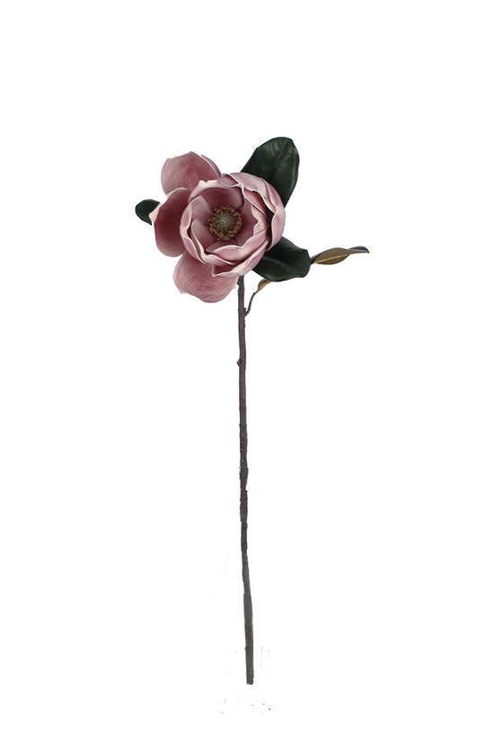 VINTAGE MAGNOLIA 73CM STEM - DARK MAUVE