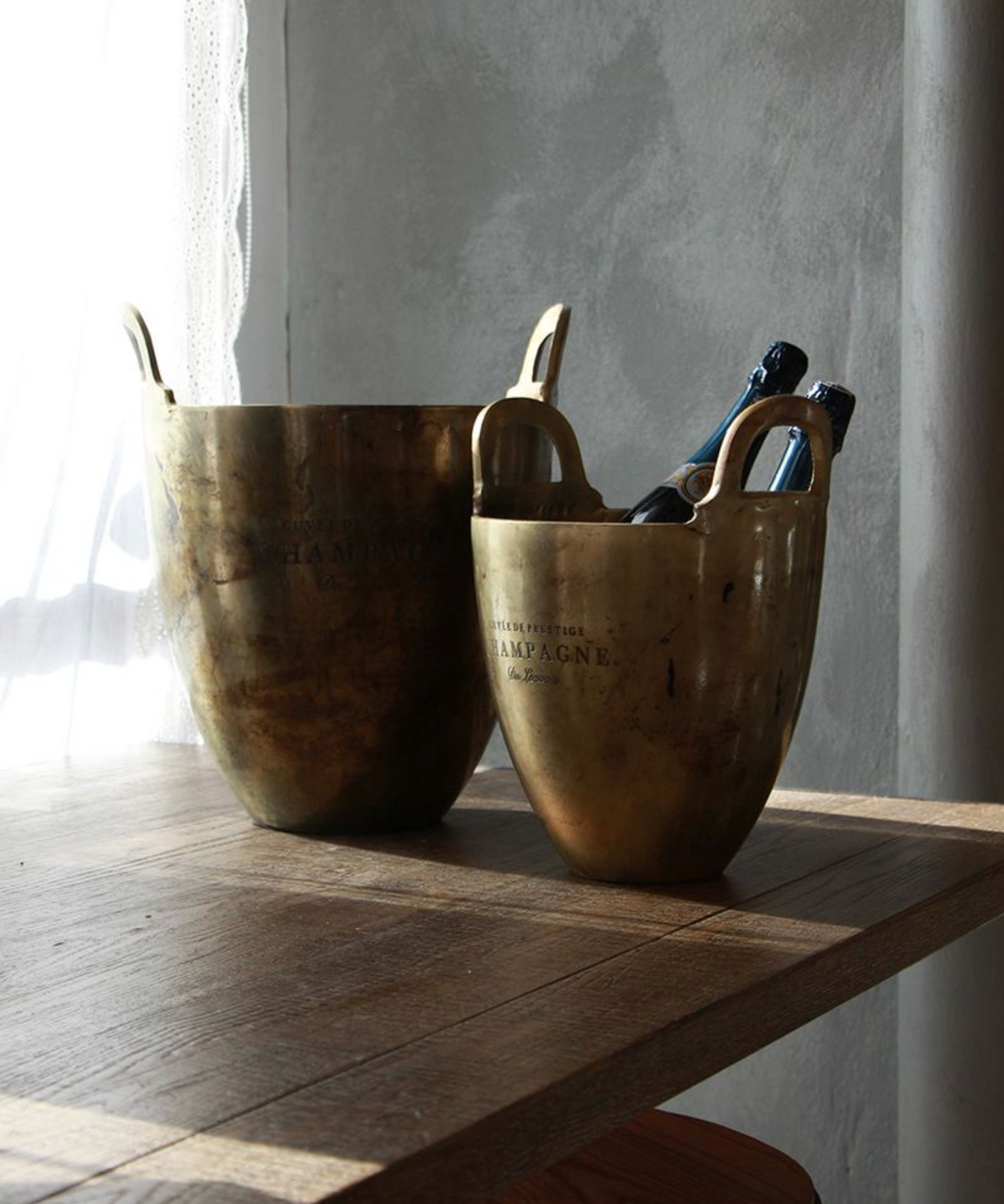 PRE ORDER: WINE BUCKET BURNT PEWTER - SMALL