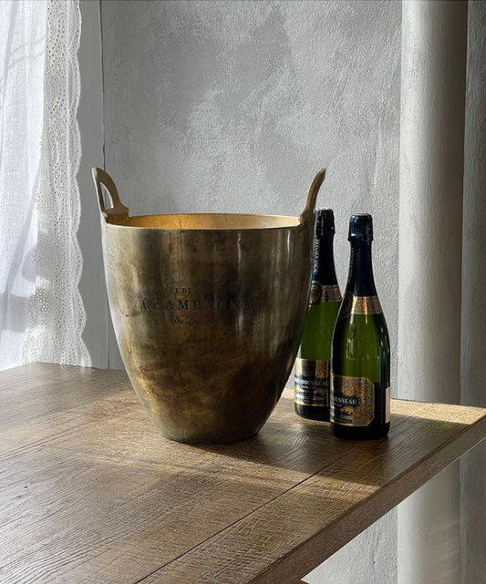 WINE BUCKET BURNT PEWTER - LARGE