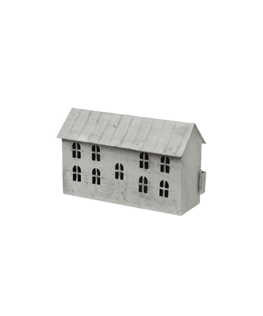 PRE ORDER: ZINC TEALIGHT HOUSE - LONG