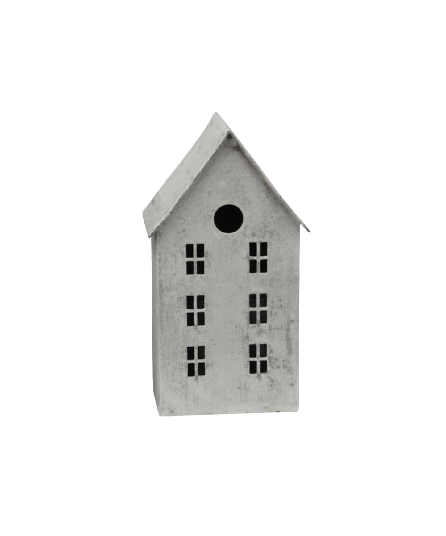 PRE ORDER: ZINC TEALIGHT HOUSE - TALL