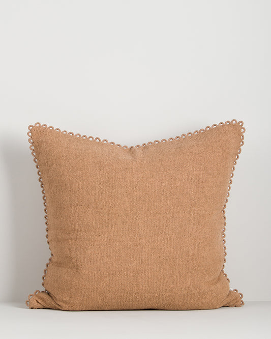 ALDEN REVERSIBLE 55 X 55CM CUSHION - CLAY