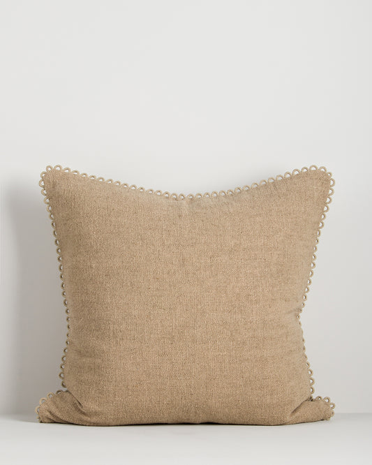 ALDEN REVERSIBLE 55 X 55CM CUSHION - OAT