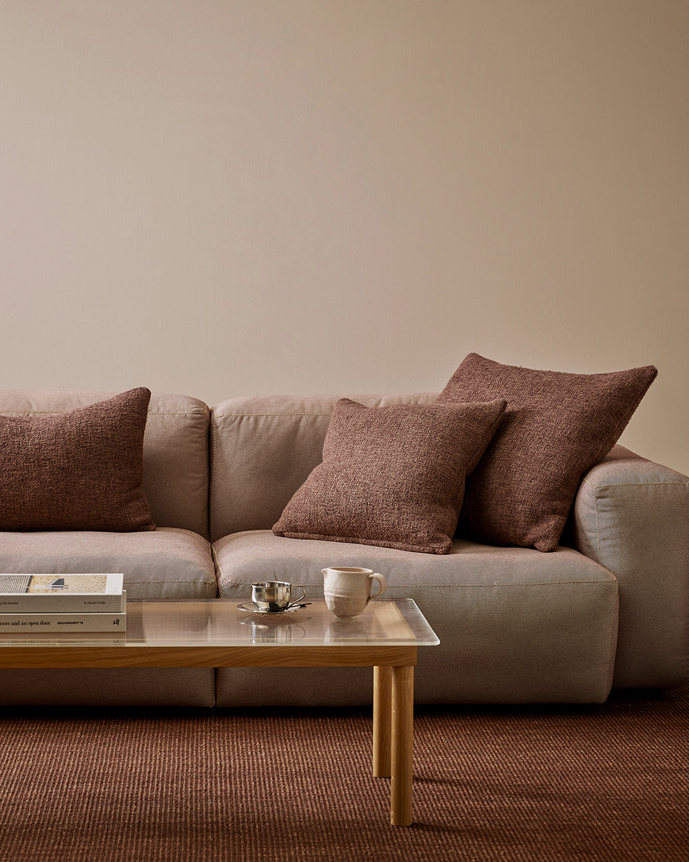 CYPRIAN 60 X 40CM CUSHION - ESPRESSO
