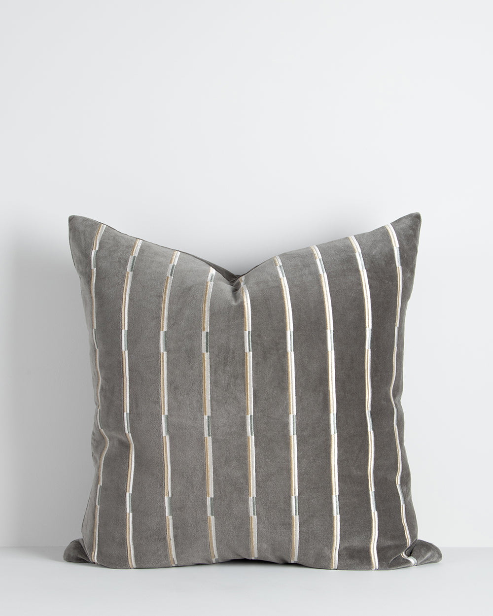 EDEN VELVET 55 X 55CM CUSHION  - SLATE GREEN