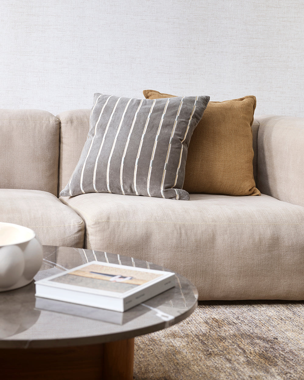 EDEN VELVET 55 X 55CM CUSHION  - SLATE GREEN