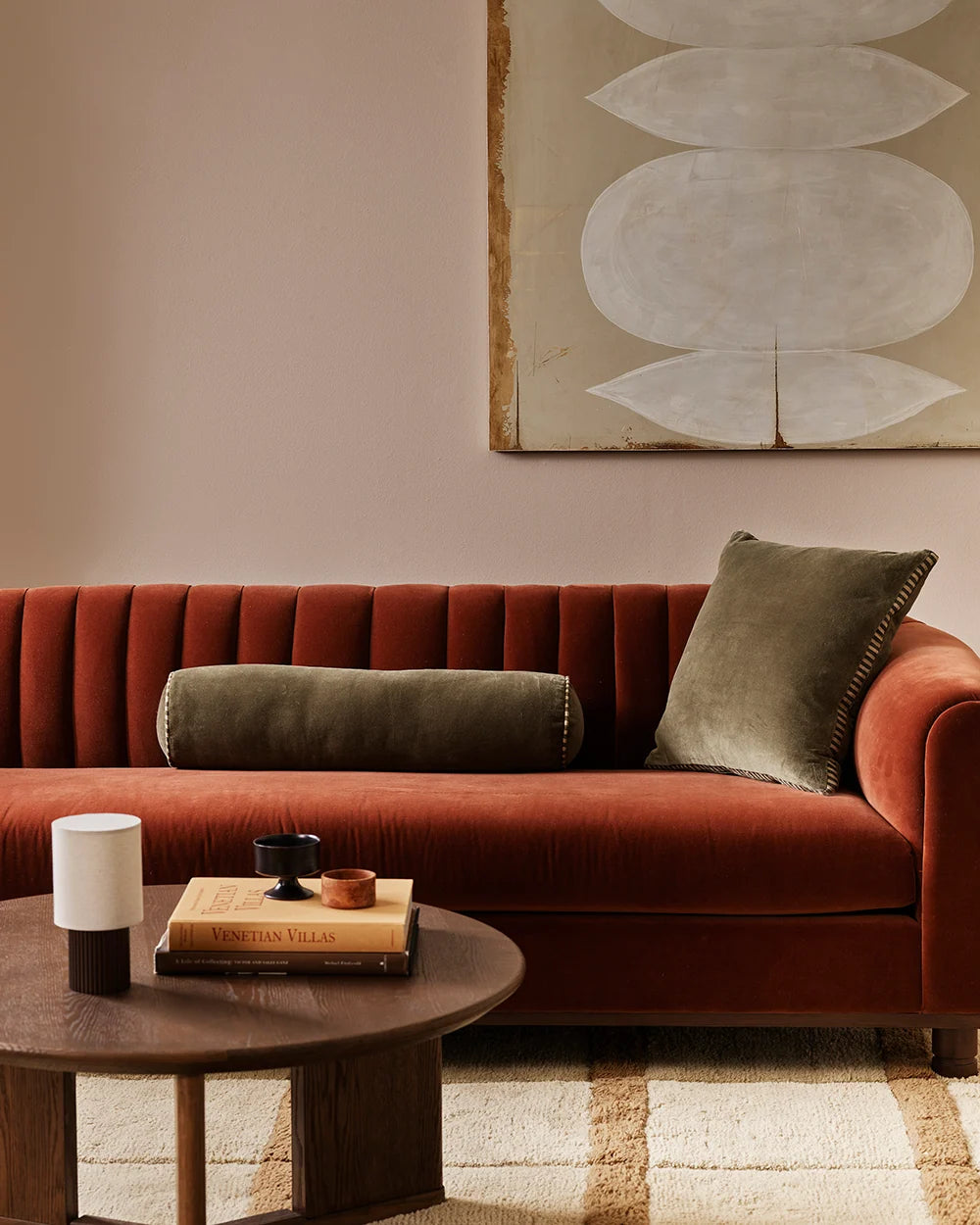 EDWARD VELVET 50 X 50CM CUSHION - THYME