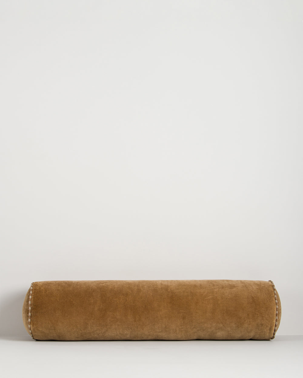 ELLIOT VELVET BOLSTER CUSHION - BUTTERSCOTCH