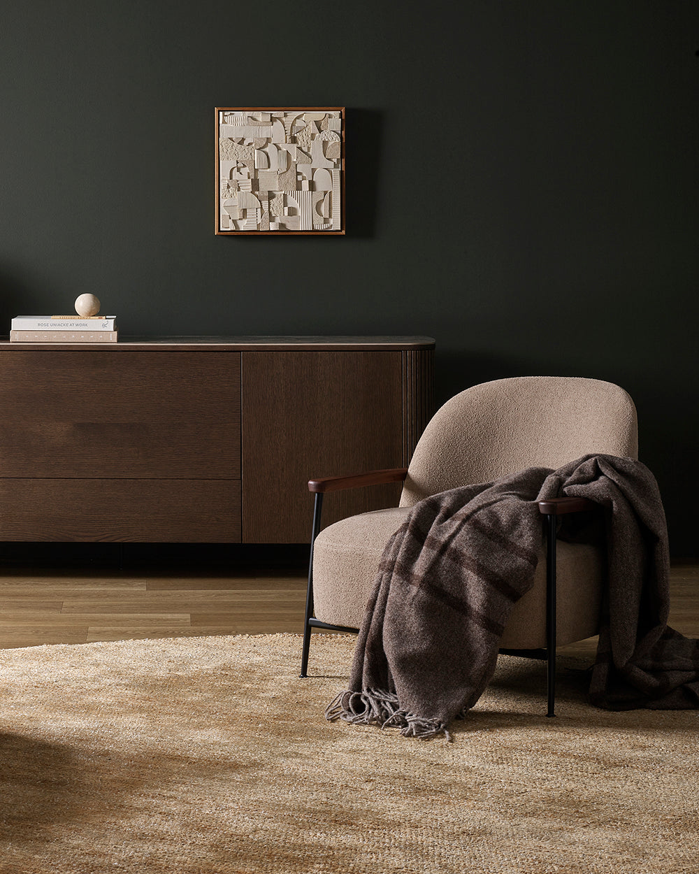 FIORDLAND THROW - WALNUT