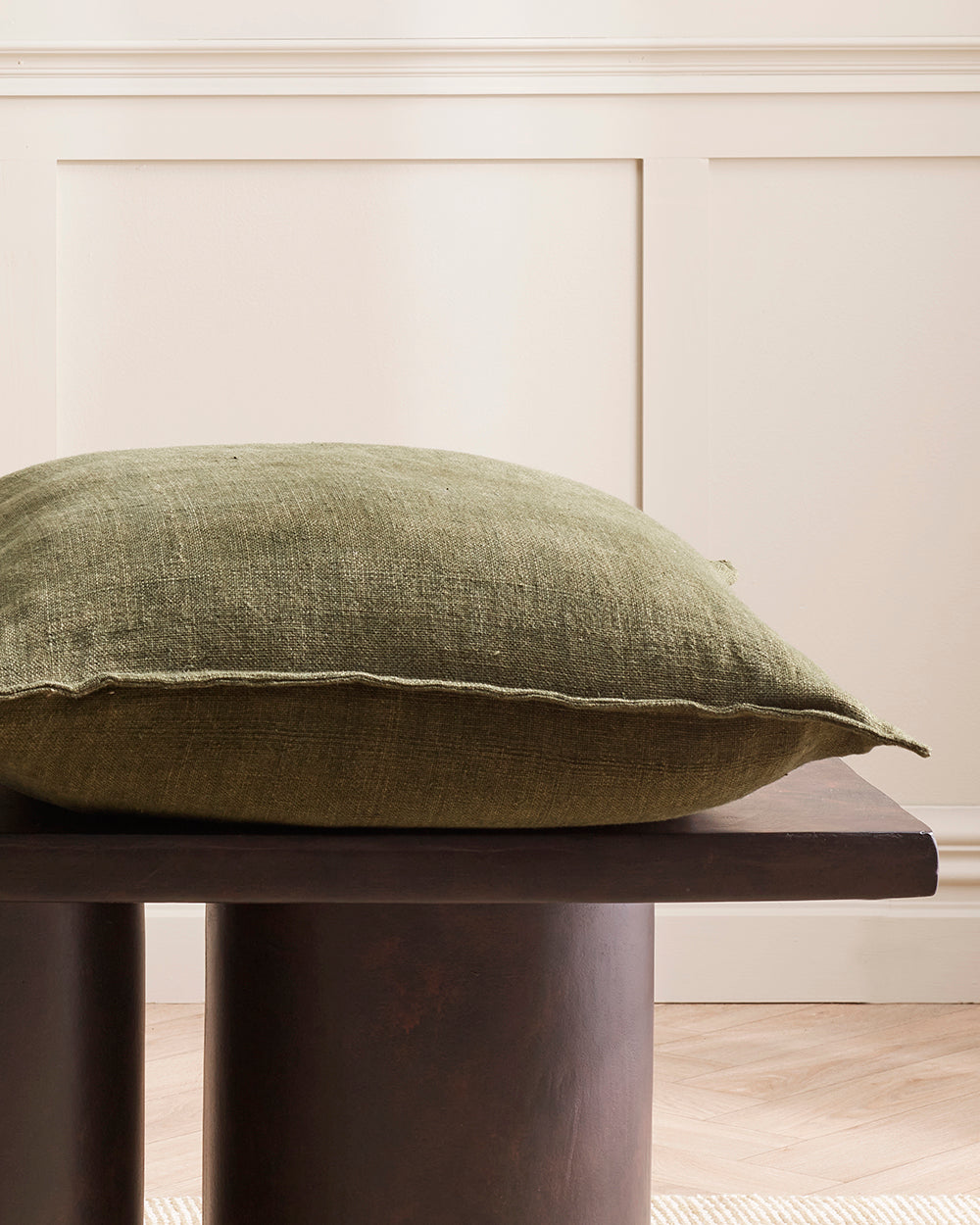 FLAXMILL 60 X 60CM CUSHION - WINTER MOSS