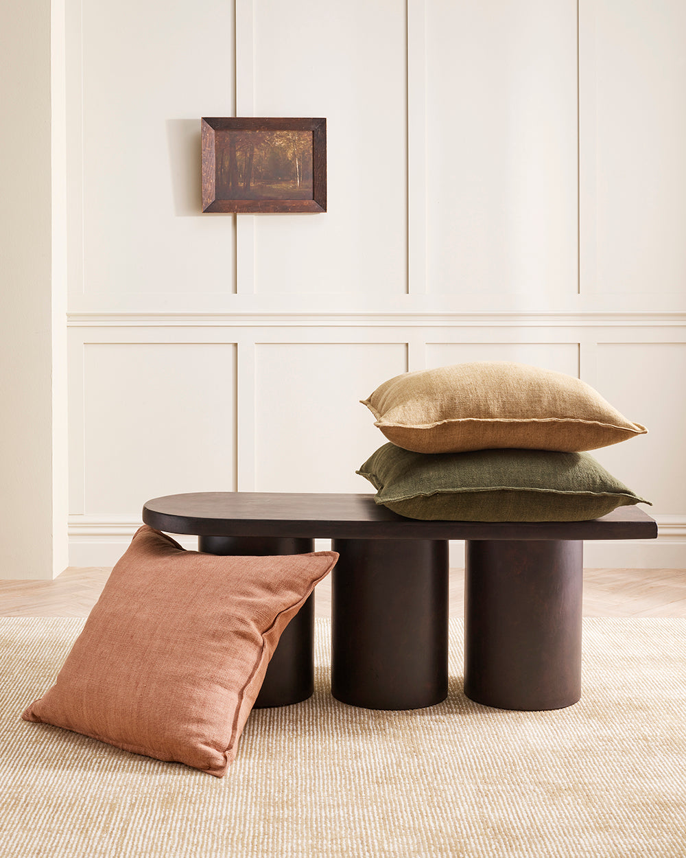 FLAXMILL 60 X 60CM CUSHION - WINTER MOSS