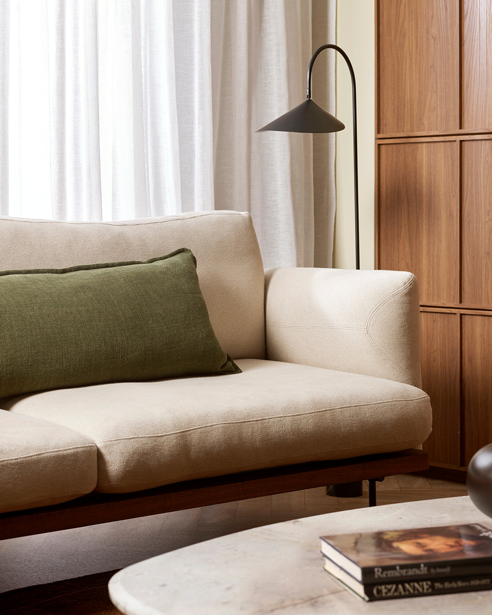FLAXMILL LODGE CUSHION - WINTER MOSS