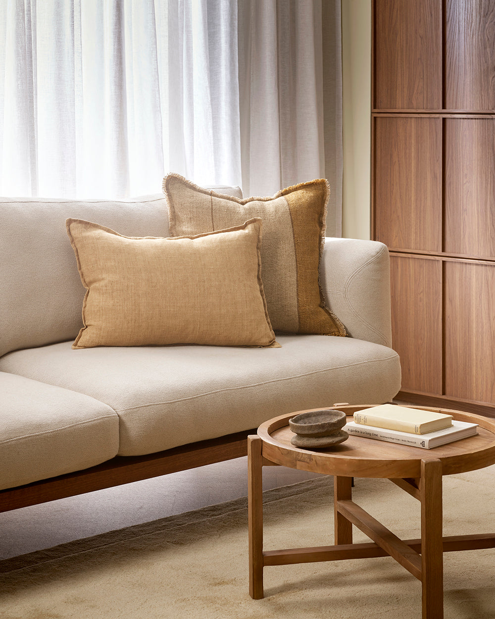 FRANKTON 50 X 50CM CUSHION - CARAMEL