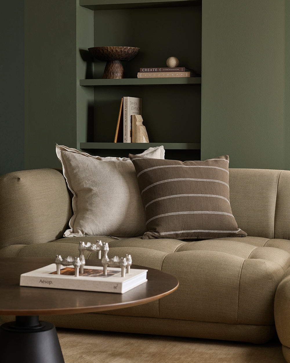 JUNO 55 X 55CM CUSHION - THYME