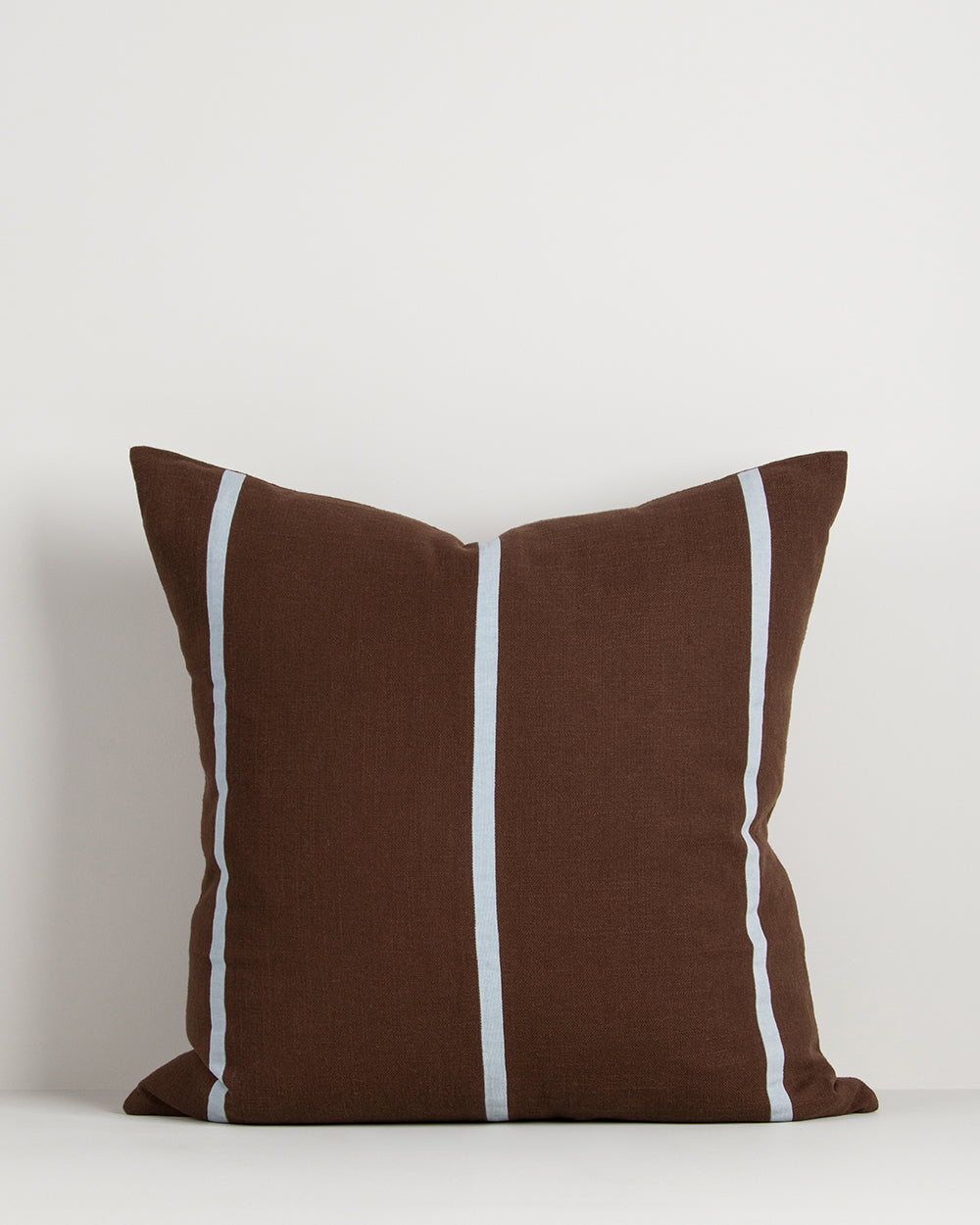 OTIS 55 X 55CM CUSHION - CHOCOLATE / SKY