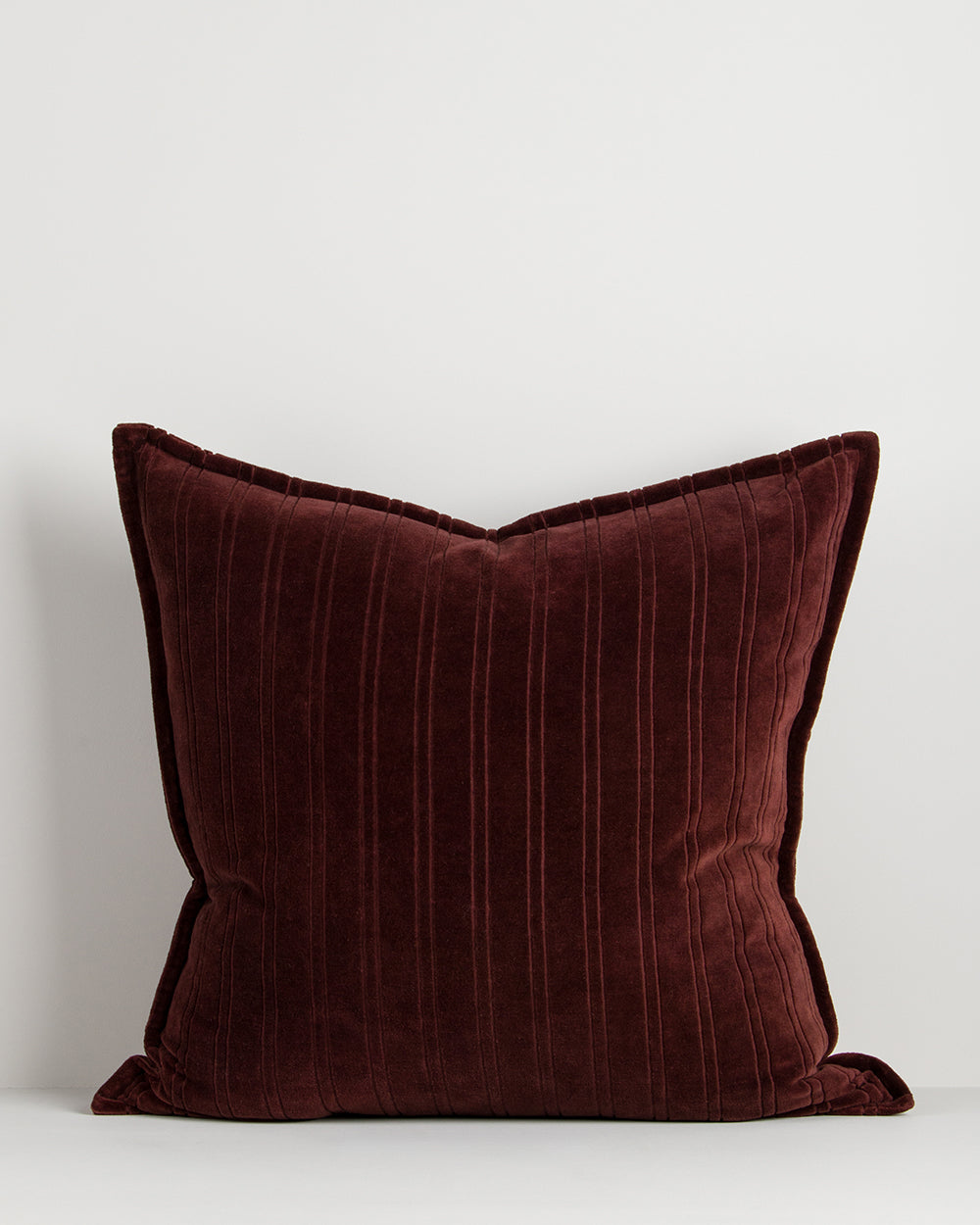 STRIA 55 X 55CM CUSHION - MERLOT