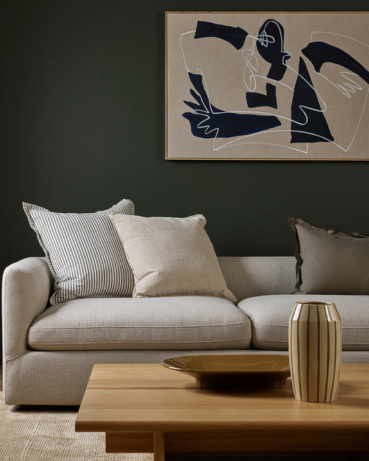 SUTTON 55 X 55CM CUSHION - OAT