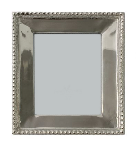 BEADED 3X4" NICKEL PHOTOFRAME