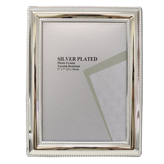 SILVER PLATED 5X7" PHOTO FRAME