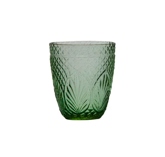 VINTAGE GREEN TUMBLERS - SET OF 4