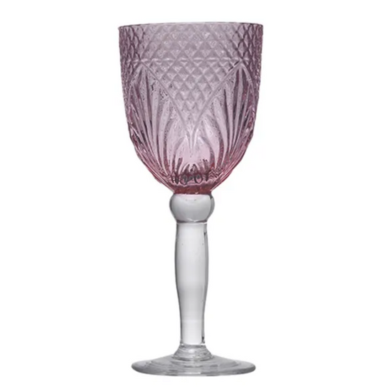 VINTAGE PINK GOBLETS - SET OF 4