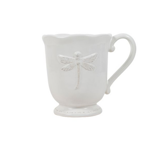 DRAGONFLY STONEWARE MUG