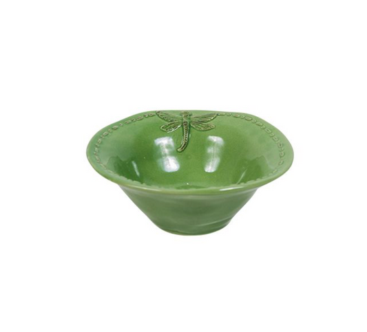 DRAGONFLY STONEWARE SALT BOWL