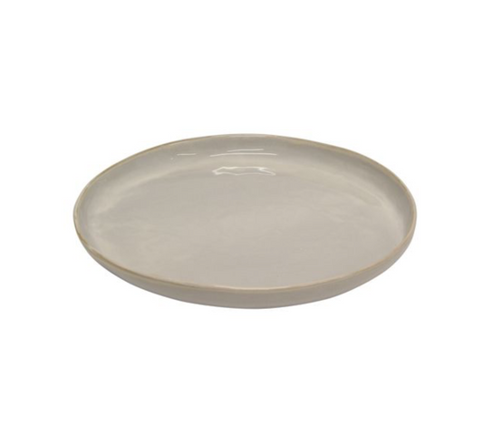 FRANCO RUSTIC WHITE LARGE PLATE