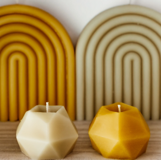 GEMSTONE BEESWAX CANDLE