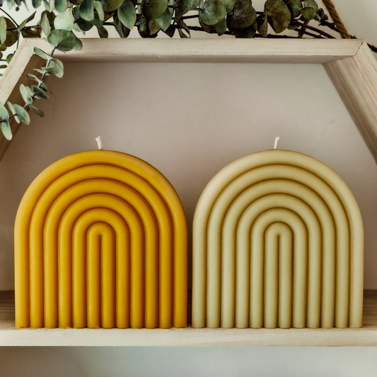 LARGE ARCH BEESWAX CANDLE