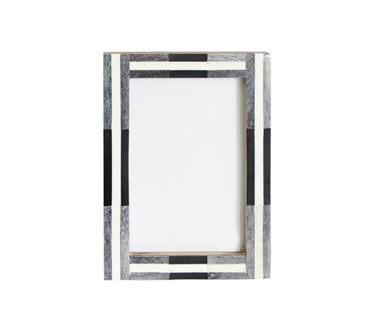 CHARCOAL STRIPE 4X6" PHOTO FRAME