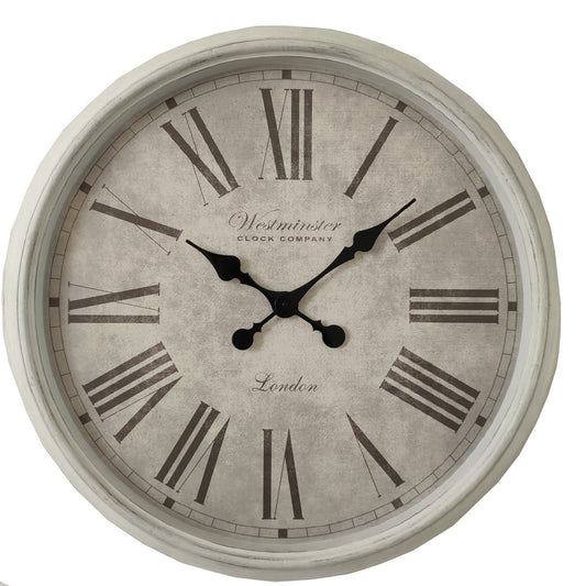 WESTMINISTER GREY WALL CLOCK