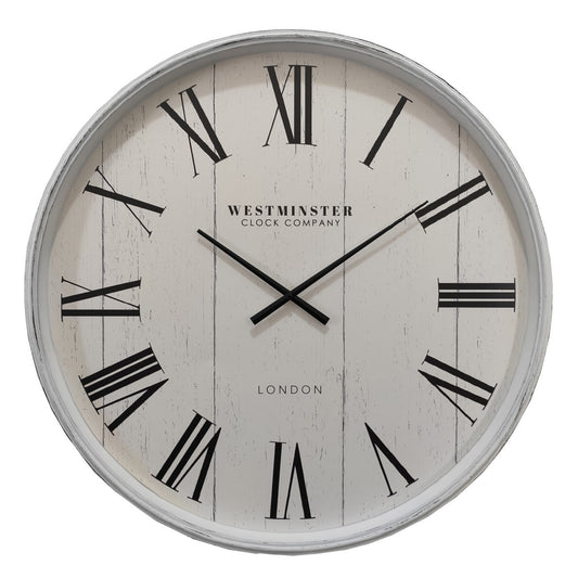 WESTMINISTER WHITE WALL CLOCK