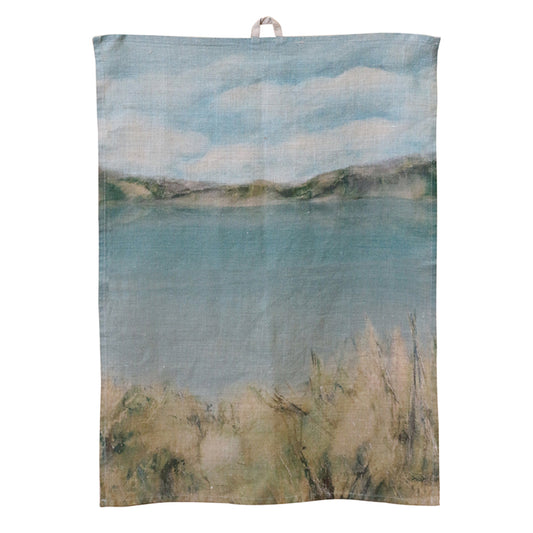 ISLAND SUMMER ORGANIC LINEN TEA TOWEL