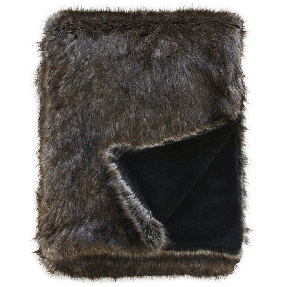 HUSKY FAUX FUR THROW