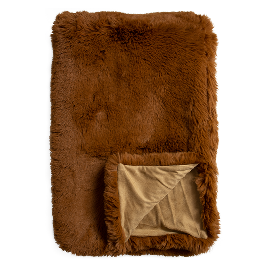 PELE SIENNA FAUX FUR THROW