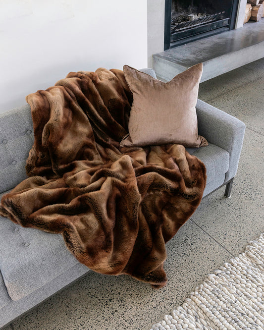 Heirloom faux shop fur throws
